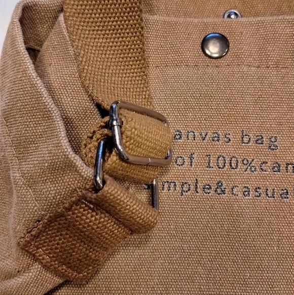 Brown Canvas Tote Bag - Picture 5 of 15